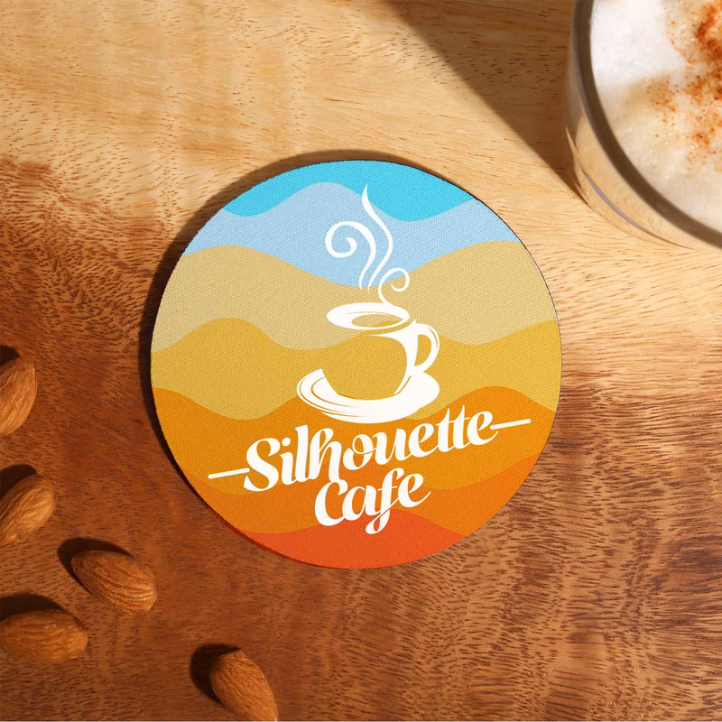 reGen Recycled Polyester Round Dye Sub Coaster