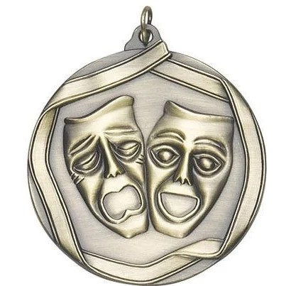 Drama Die Cast Medal, 2 1/4" 1