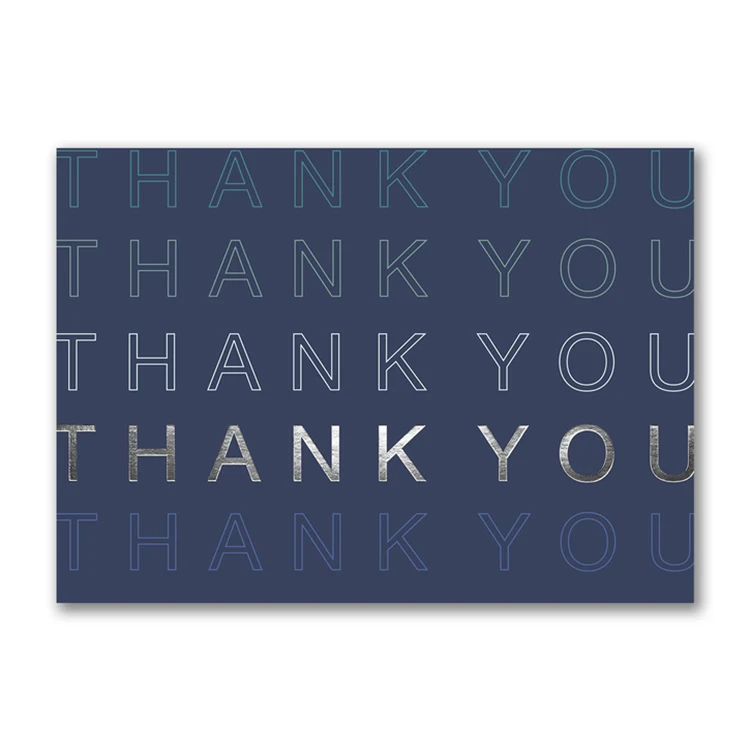 Repeating Thanks Thank You Card 1