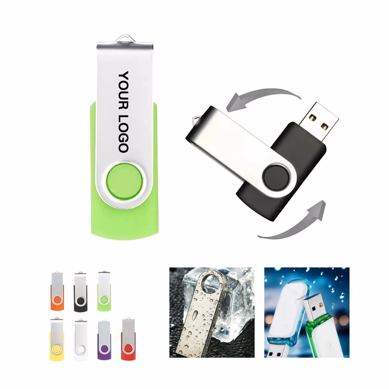 Stainless USB Flash Drive with 8GB Capacity