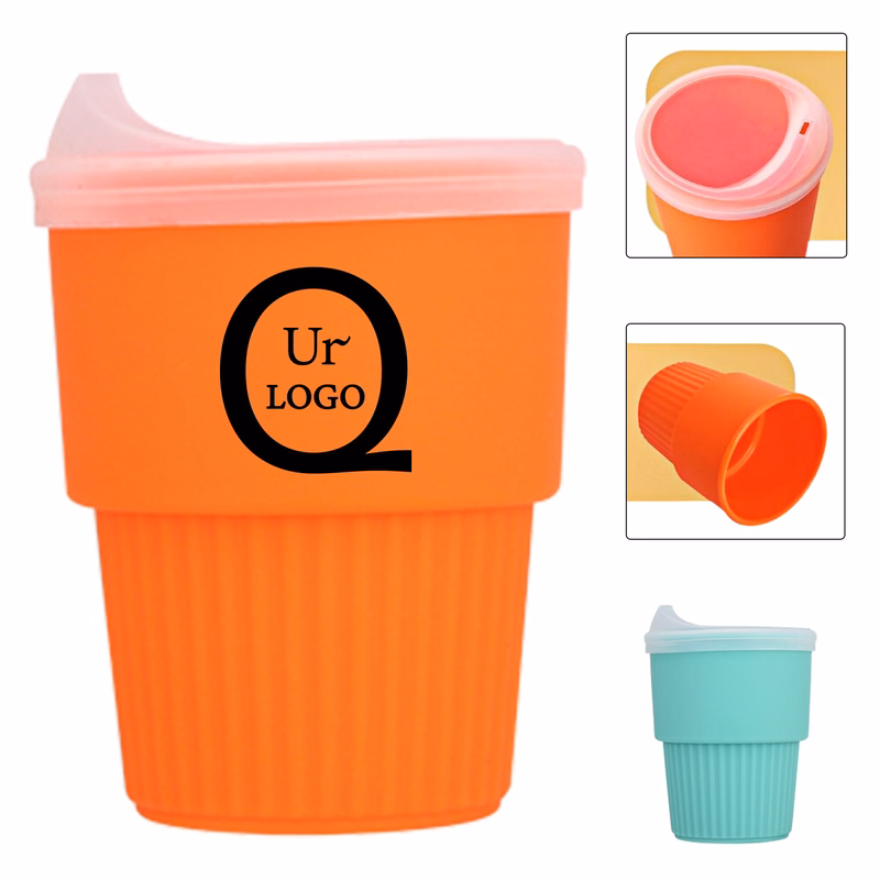 8Oz Silicone Kids Straw Cup