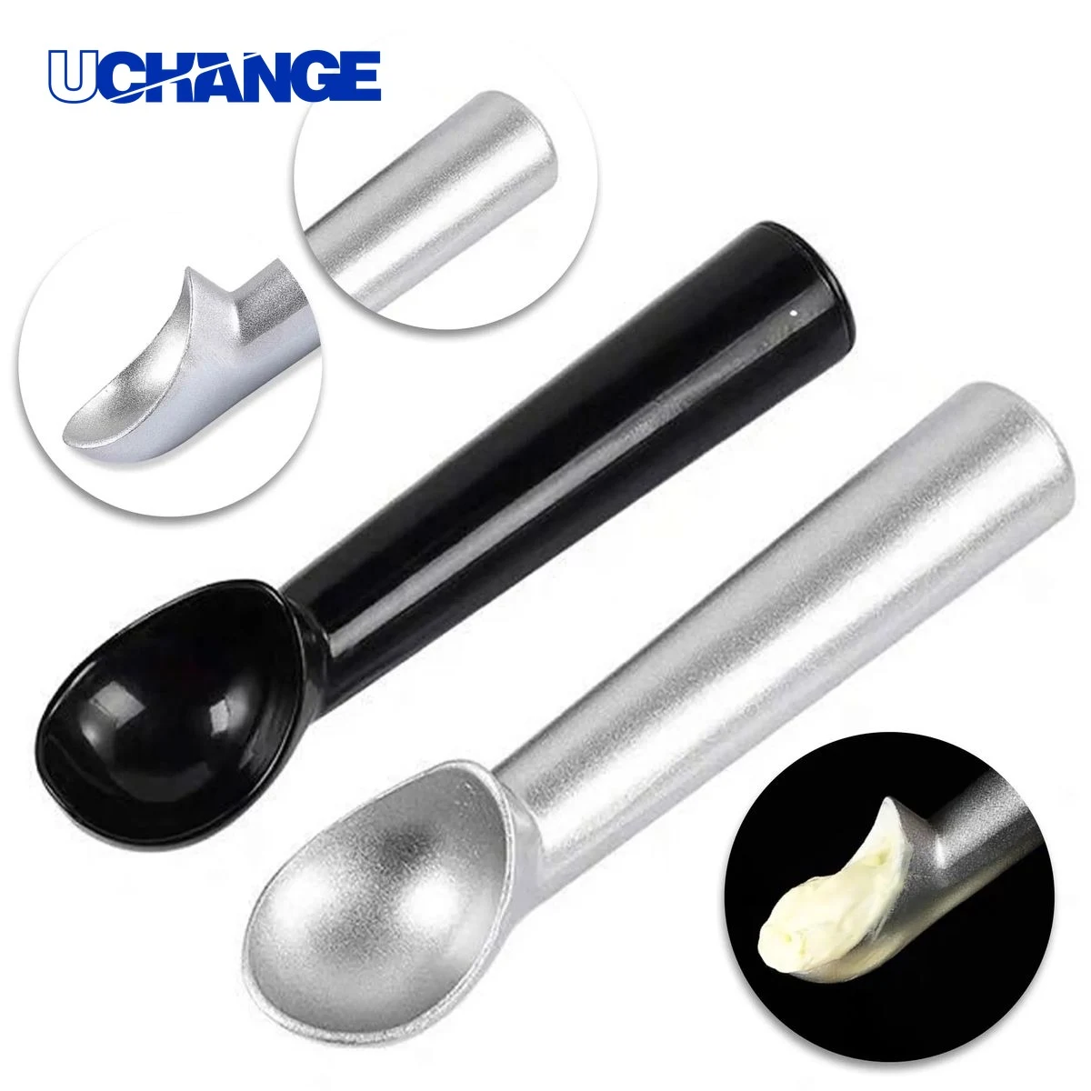 Aluminum Alloy Ice Cream Spoon for Dessert Serving 1