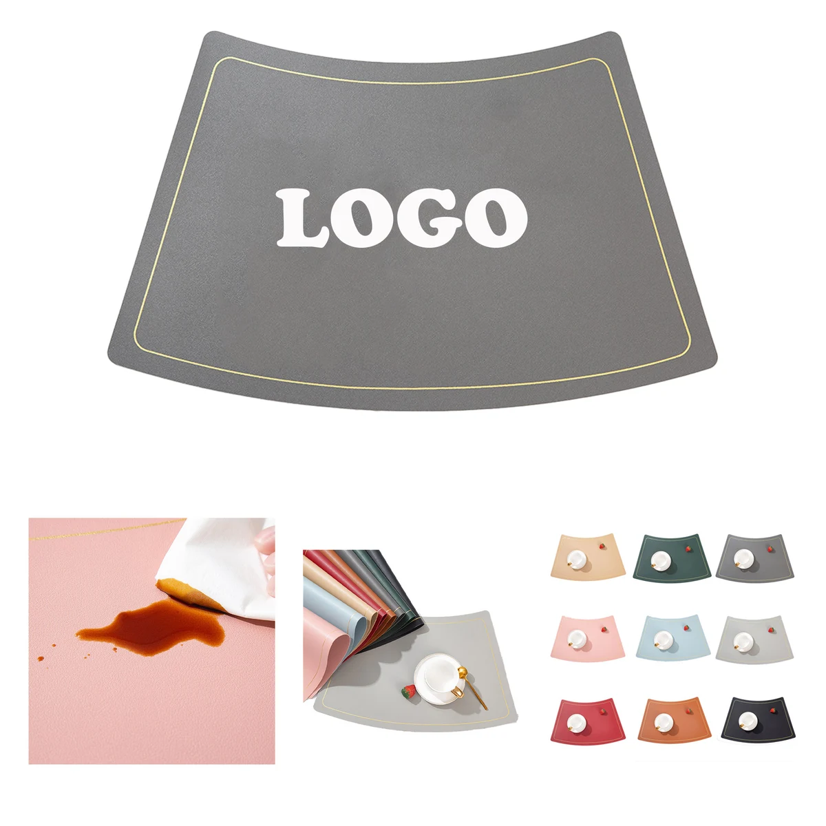 MOQ 50 pcs Leather Placemat 1
