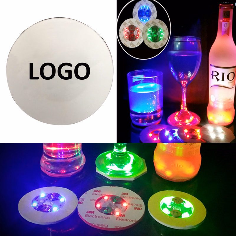 Led Bottle Sticker Coaster