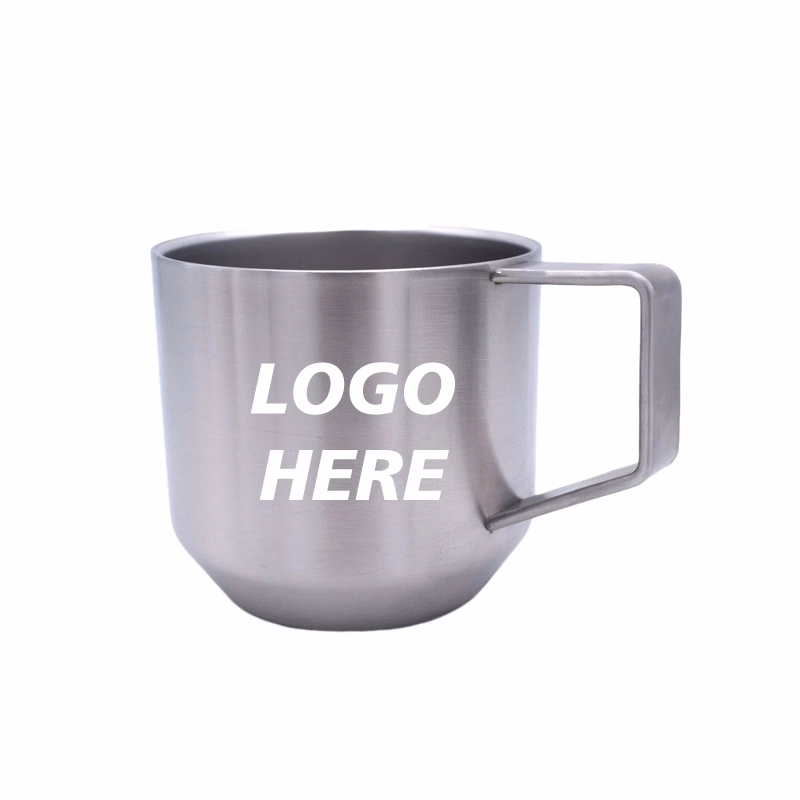Custom 13 oz Double Walled Stainless Steel Coffee Mugs