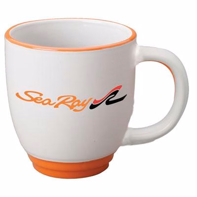 14 oz. Orange Heartland Bistro - White Body