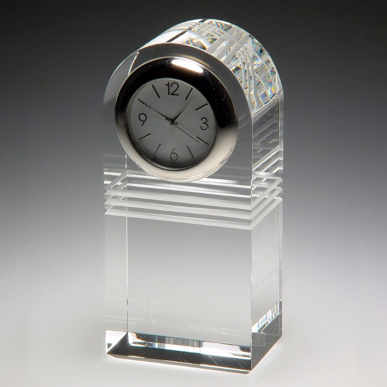 Raise The Bar Clock Crystal Award