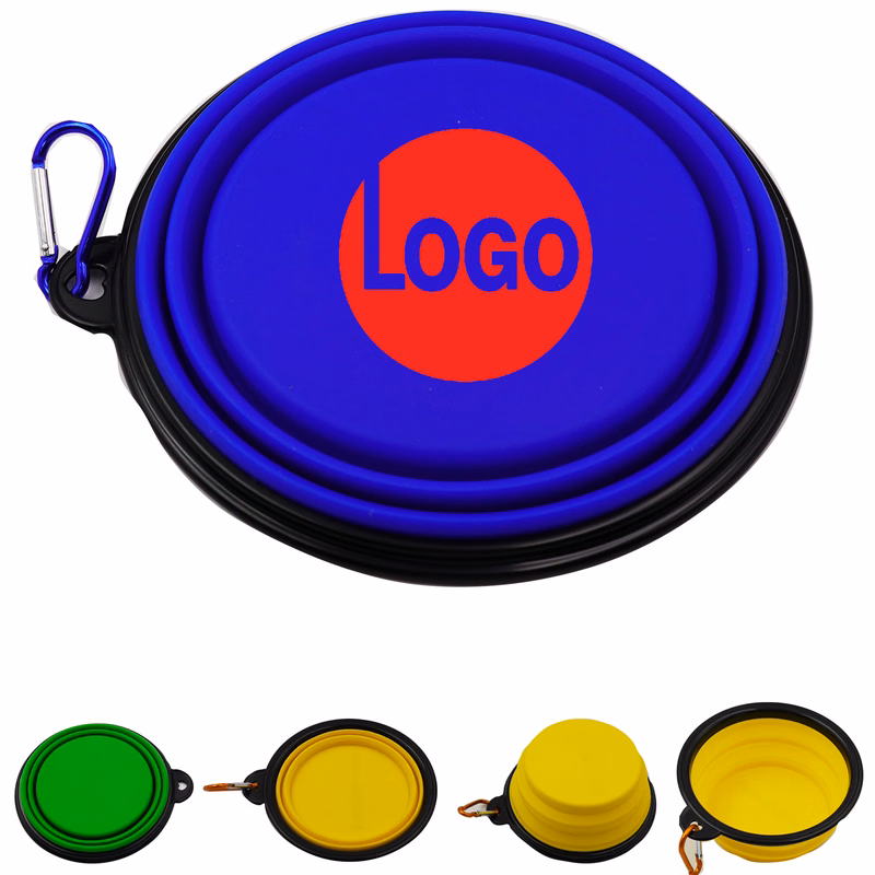 Collapsible TPE Pet Bowl With Hiking Buckle