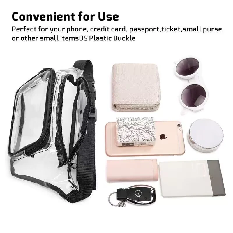 Transparent Adjustable Belt Bag 1