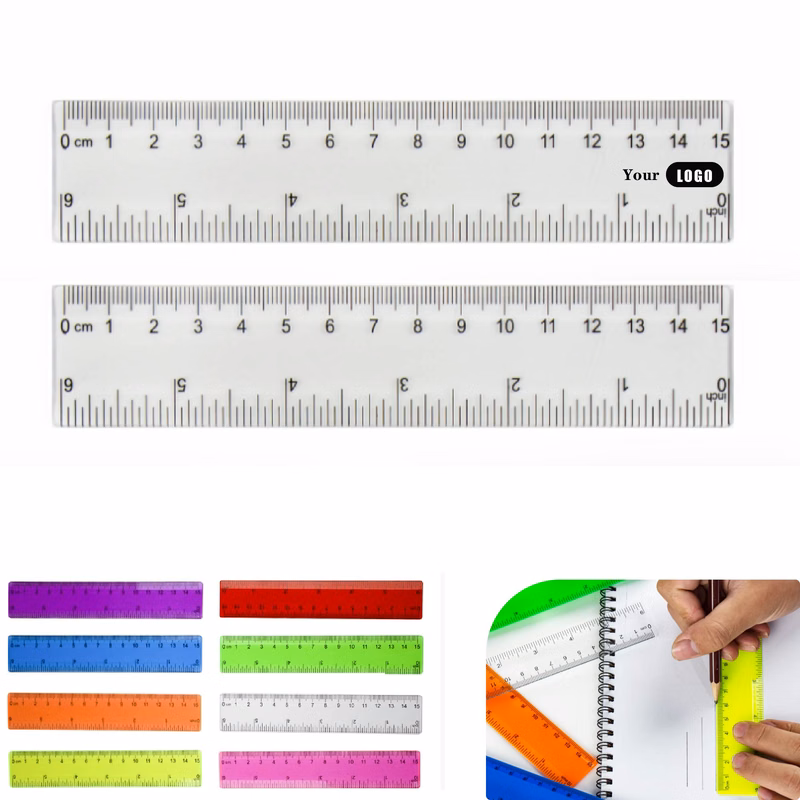 MOQ 10 pcs Colored Measuring Math Ruler