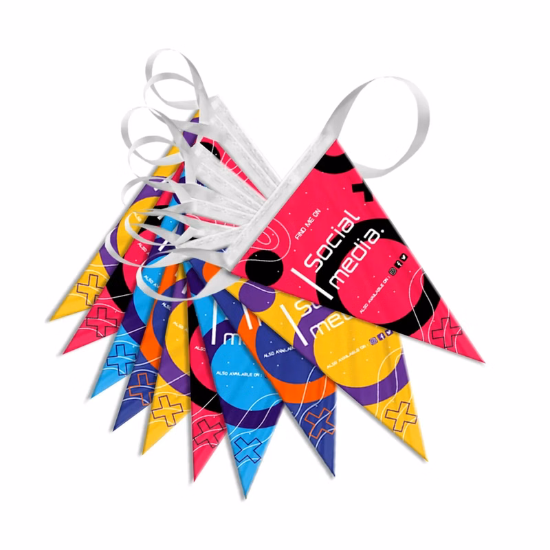 Custom ePoly Streamer with 10" x 15" Pennants