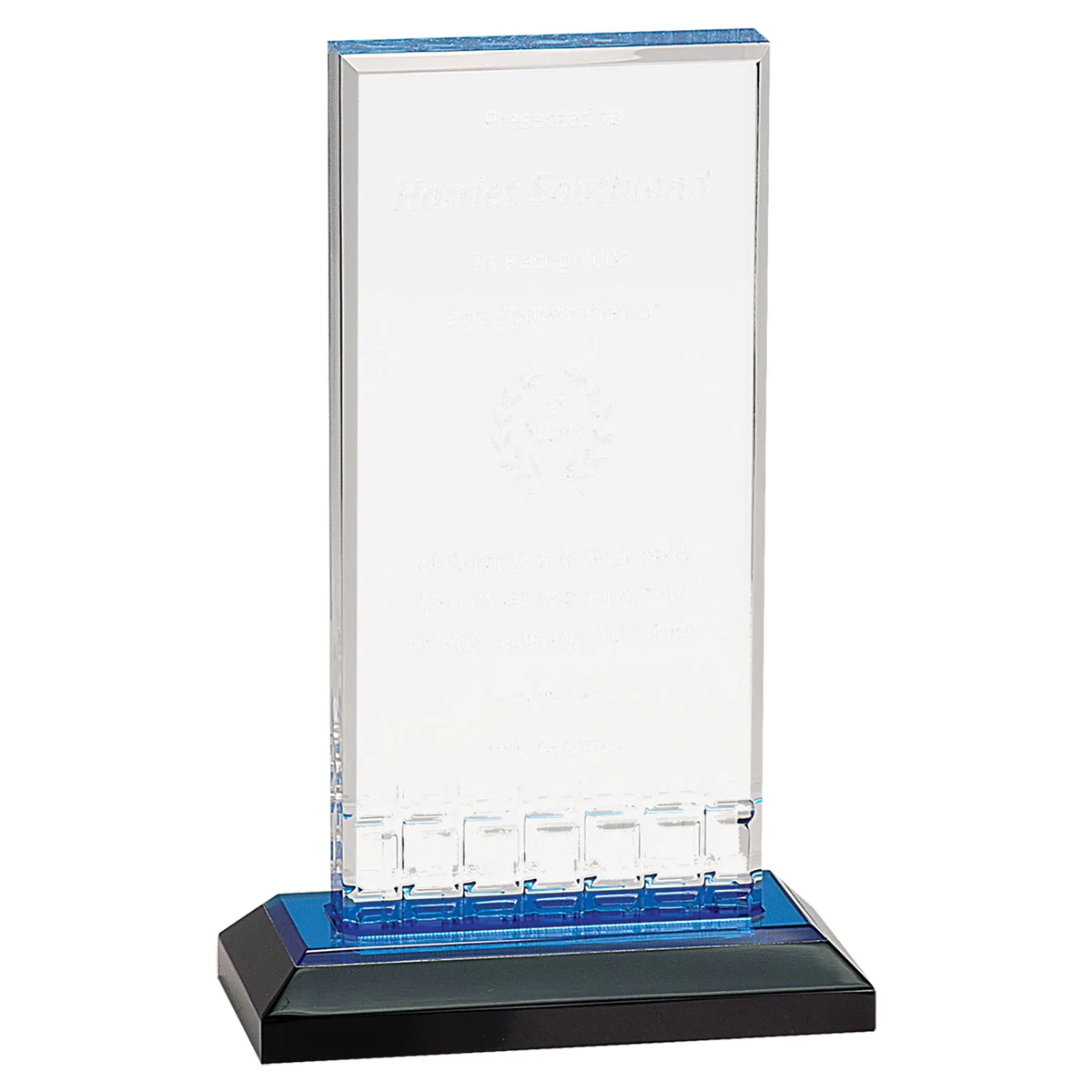 5 x 8 Blue Mirage Impress Acrylic Award 1