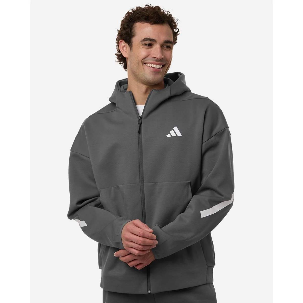 Men's Z.N.E Full-Zip Hooded Sweatshirt - AT220, custom hoodie or sweatshirt with logo imprint 1
