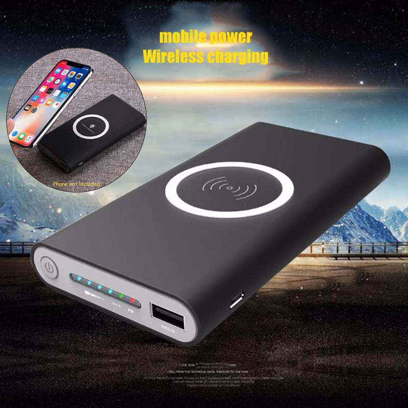 Fast Shipping Qi Wireless Phone Charger Power Bank 10000mAh