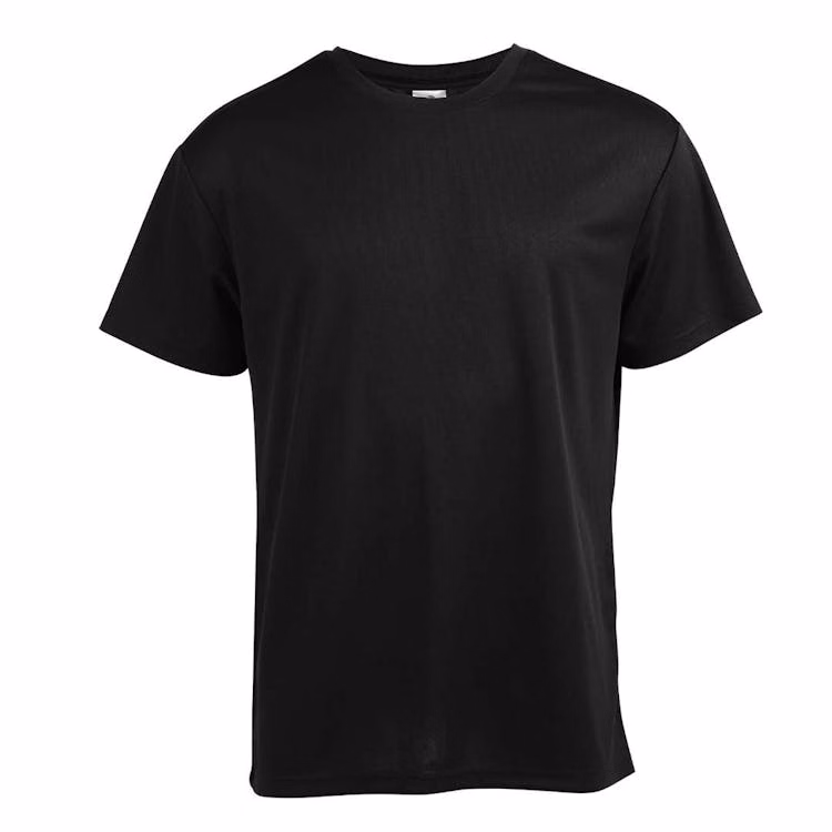 Micro Mesh Active Short Sleeve T-Shirts - Black XL