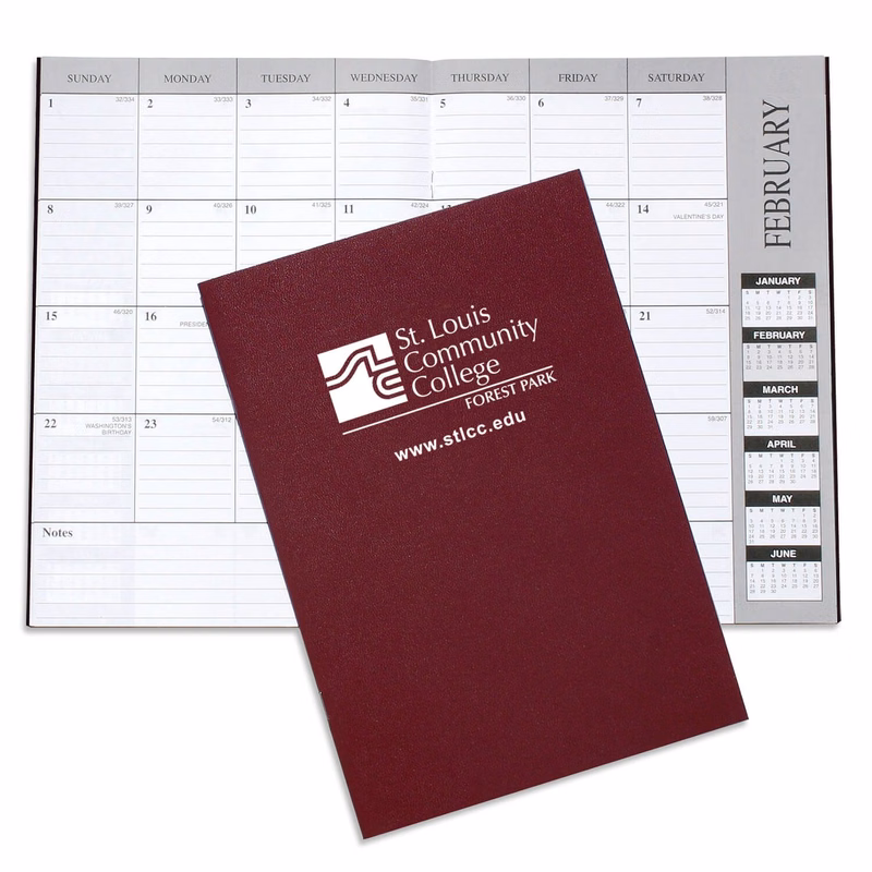 Academic Monthly Desk Planner - Leatherette