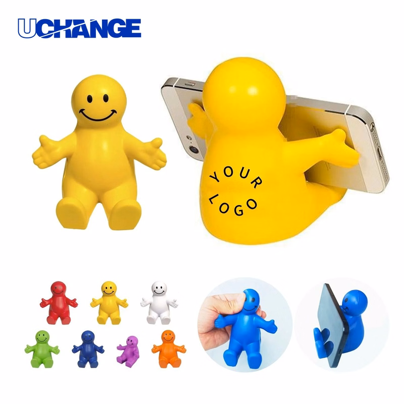 Foam Smiley Face Phone Holder Desk Stand