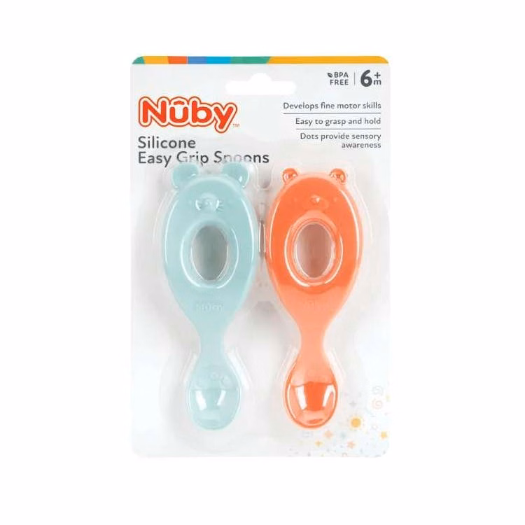 Silicone Character Spoons - Bear and Mouse 2pk
