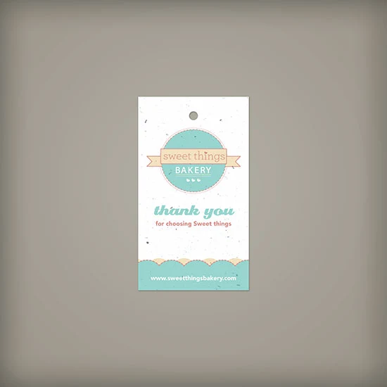 Single-Sided 2 x 3.5" Seed Paper Tags 1