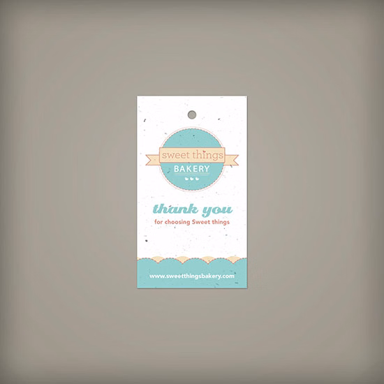 Single-Sided 2 x 3.5" Seed Paper Tags