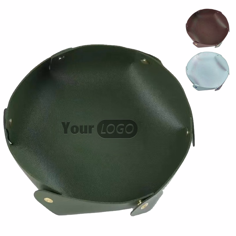 Pvc Portable Circular Foldable Storage Tray ?C Thick And Easy To Store