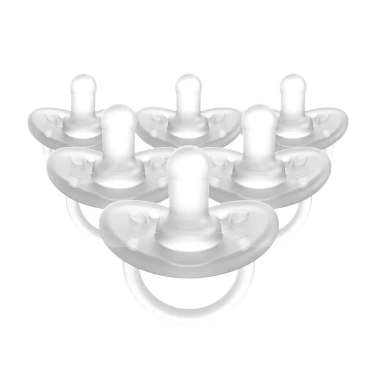Balance + Cylindrical Clear Pacifiers - 0-6m 6pk 1