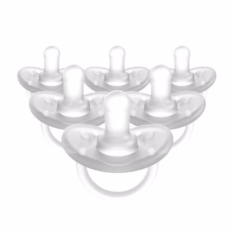 Balance + Cylindrical Clear Pacifiers - 0-6m 6pk