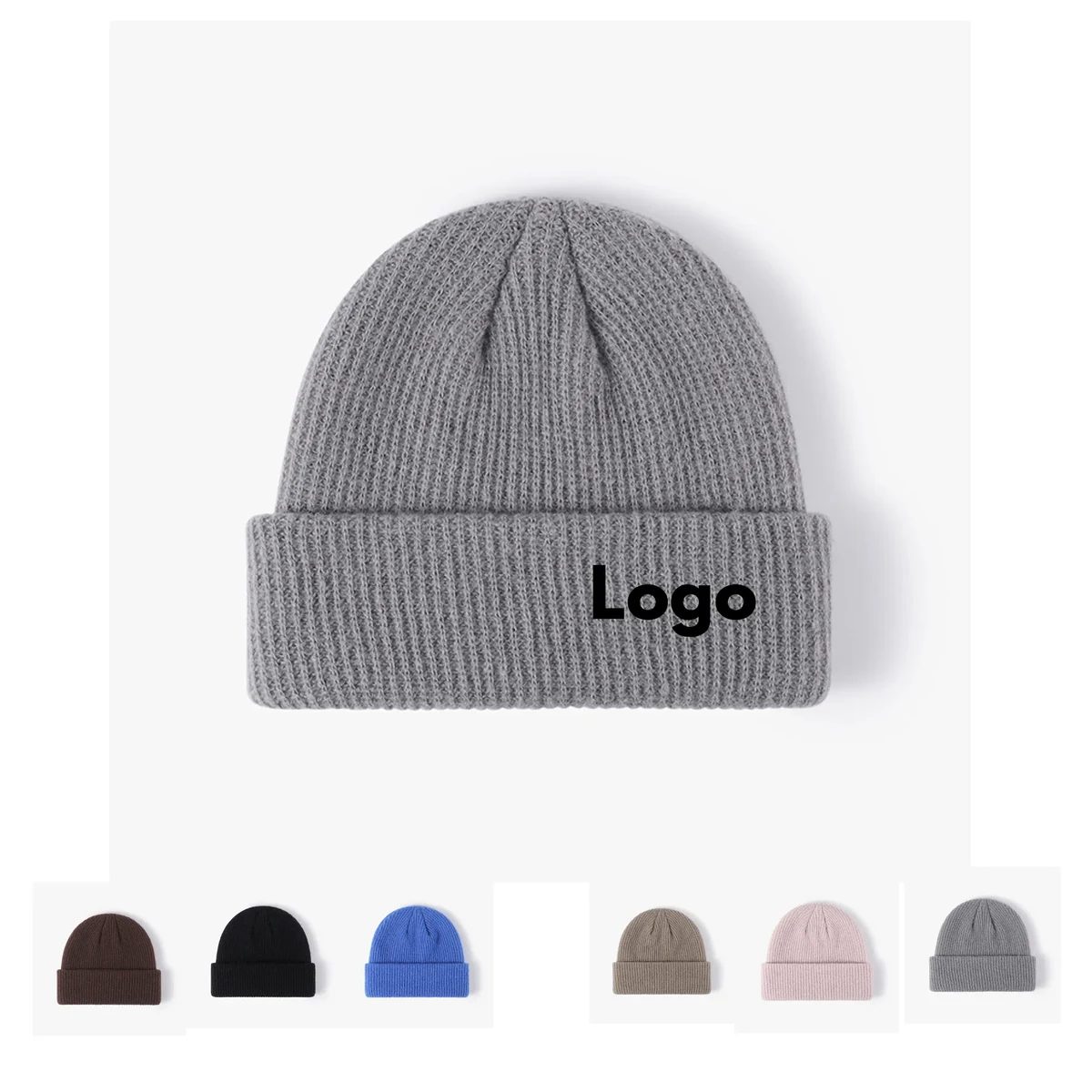 MOQ 50 Pieces Men's Warm Knit Cap 1