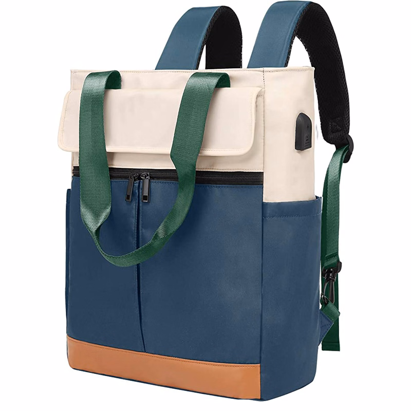 Women Convertible Tote Daypack Laptop Backpack