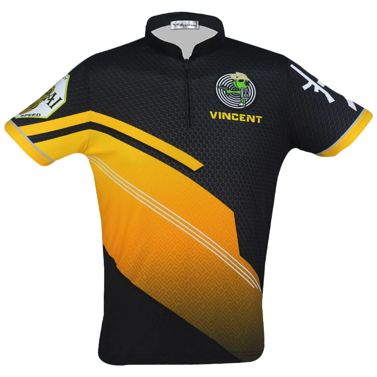 Unisex 75D Pique Sublimation Full Color Zipper high neck 1