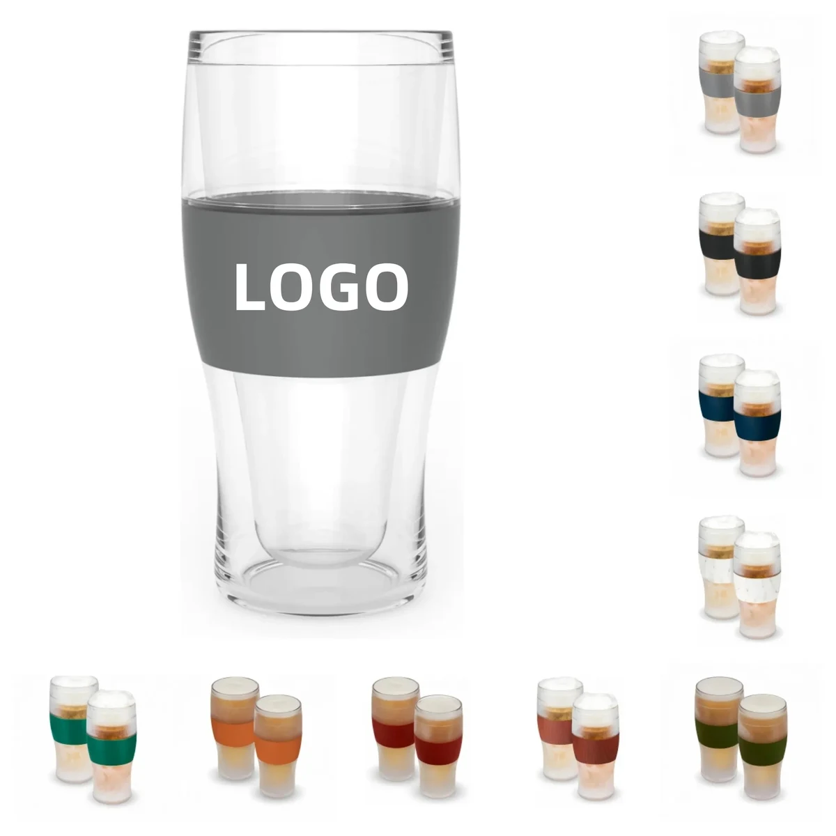 Chilled Double-Walled Silicone Sleeve Drinkware 1