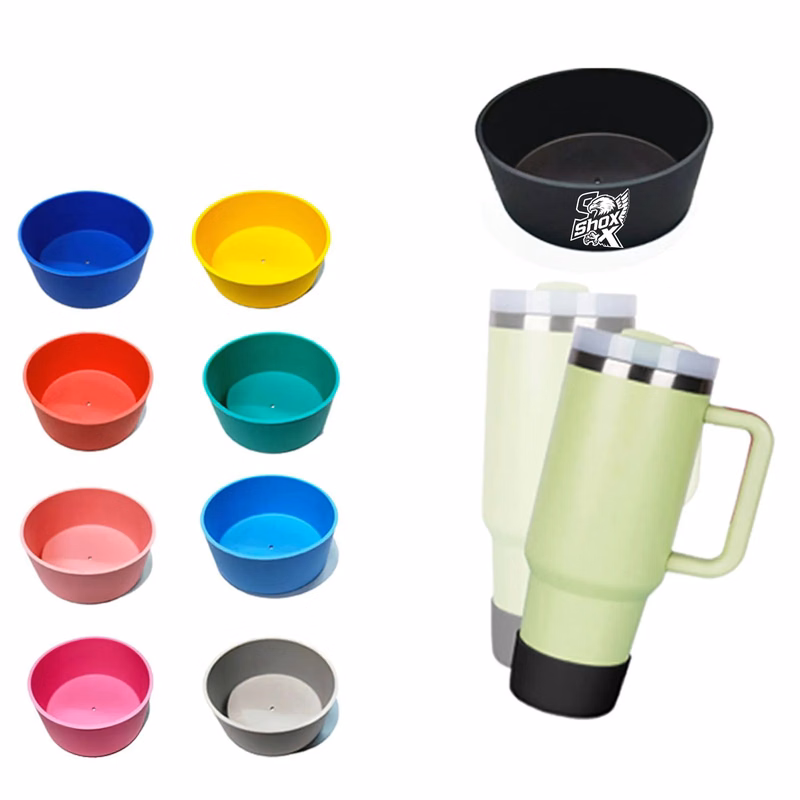 MOQ 20 36-40oz Silicone Non-Slip Heat-Proof Cup Sleeve
