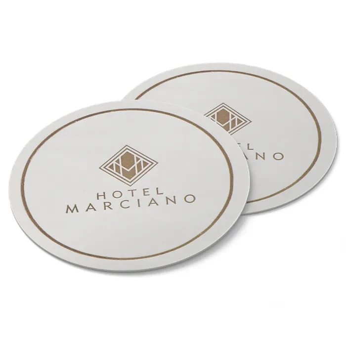 Absorbent Paper Debossed Coasters 1