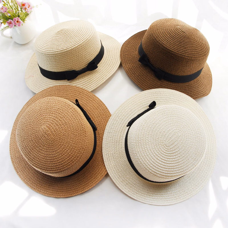 Foldable Wide Brim Floppy Girls Straw Hat