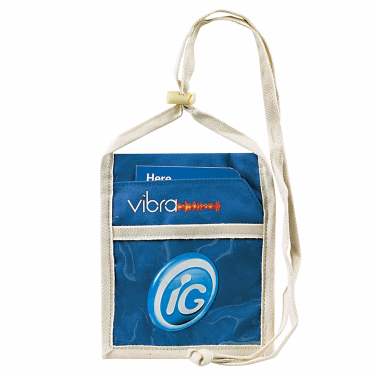 Eco Canvas Convention Neck Wallet