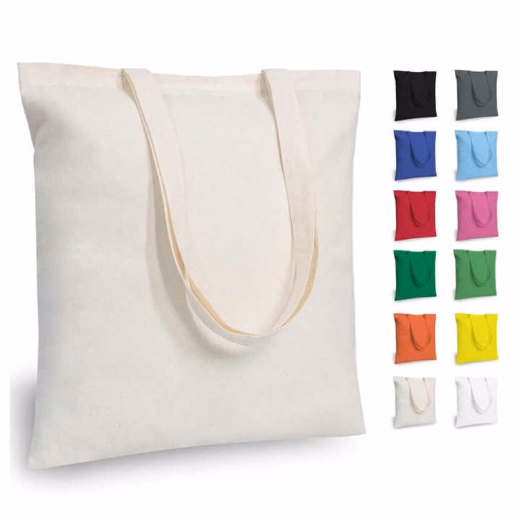 12 oz Cotton Canvas Reusable Tote Bags