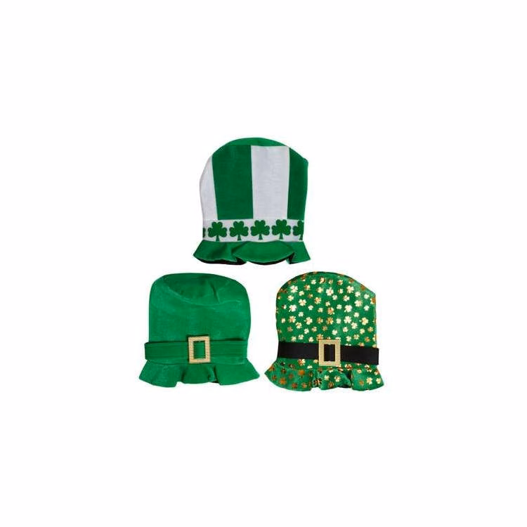 St. Patrick's Day Adult Velvet Hats - Assorted