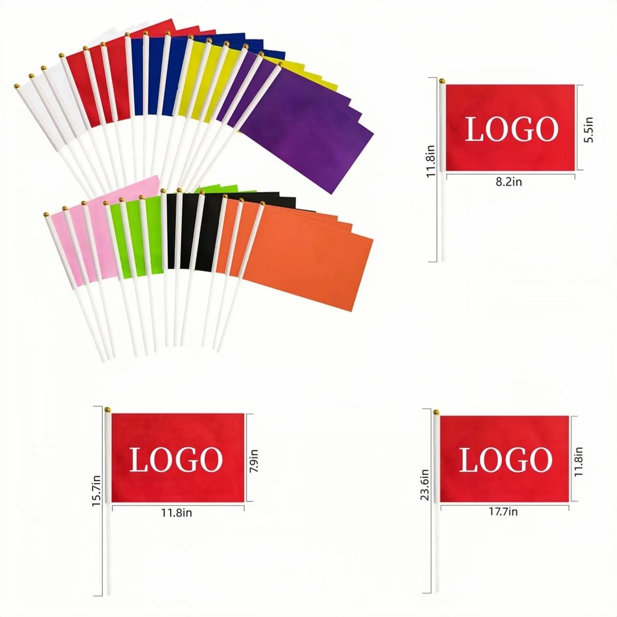Custom Handheld Flag-Full Color 1