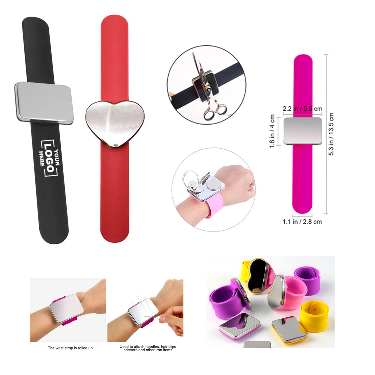 Hair Stylist Pin Holder Magnetic Wristband 1