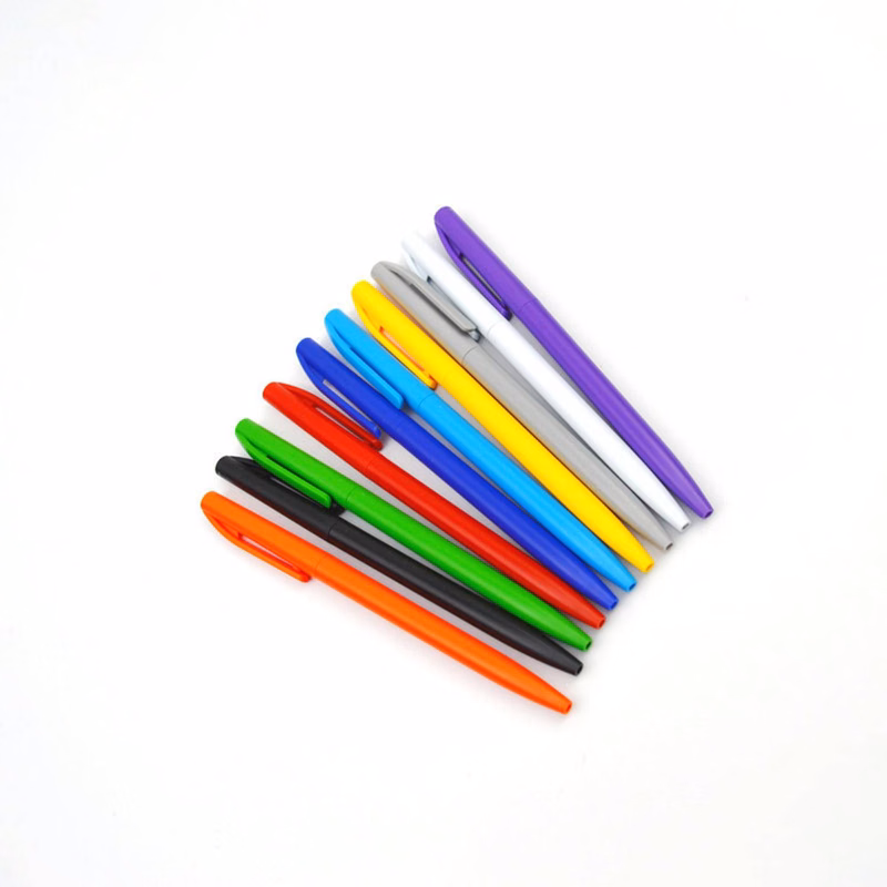 Plastic Retractable Candy Color Ballpoint Pen