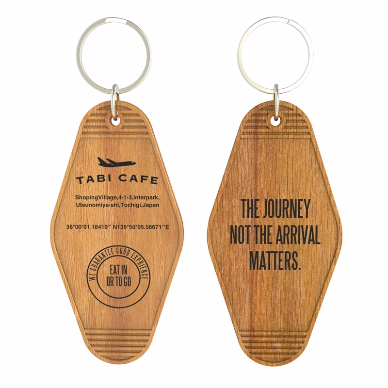Bamboo Motel Style Keychain