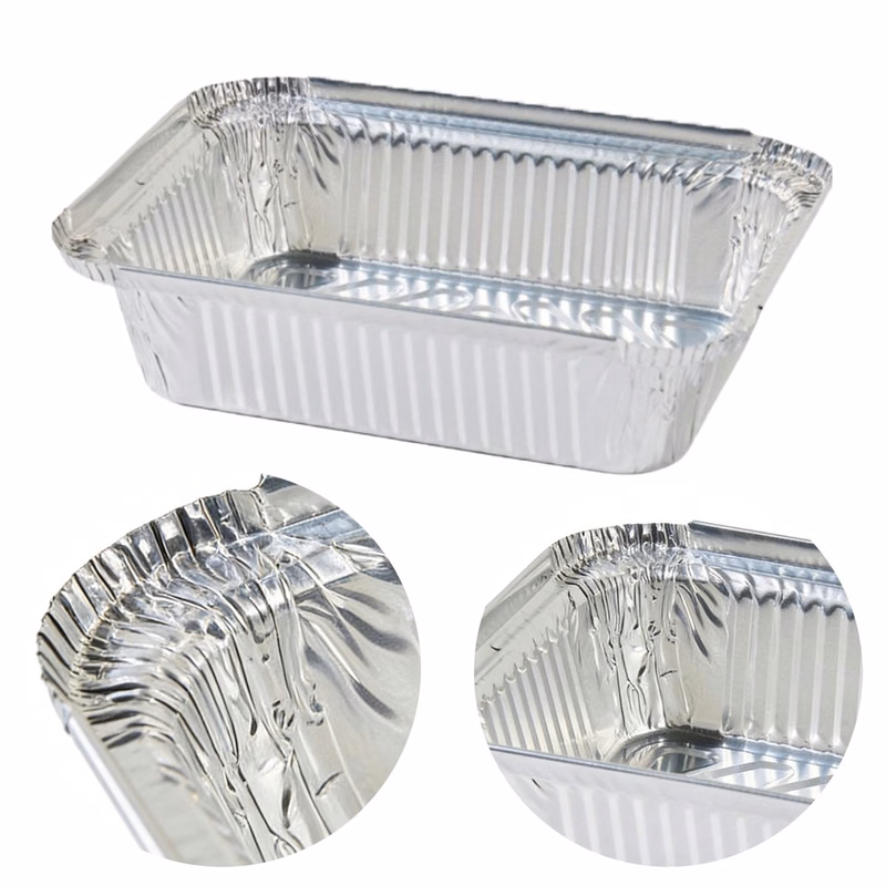One Time Use Rectangular Tin Box With A Capacity Of 1900ml