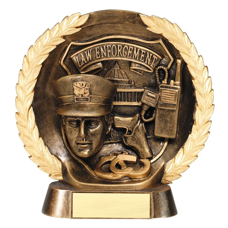 Law Enforcement High Relief Circular Plate Award 1