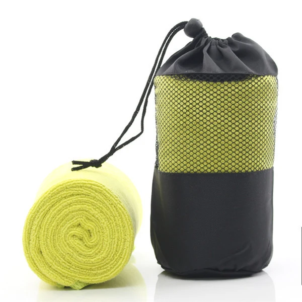 Lengthen Microfiber Quick Dry Sports Towel in Mesh Pouch 1