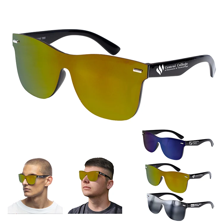 "DEL MAR TIDE" Rimless Reflective Sunglasses 1