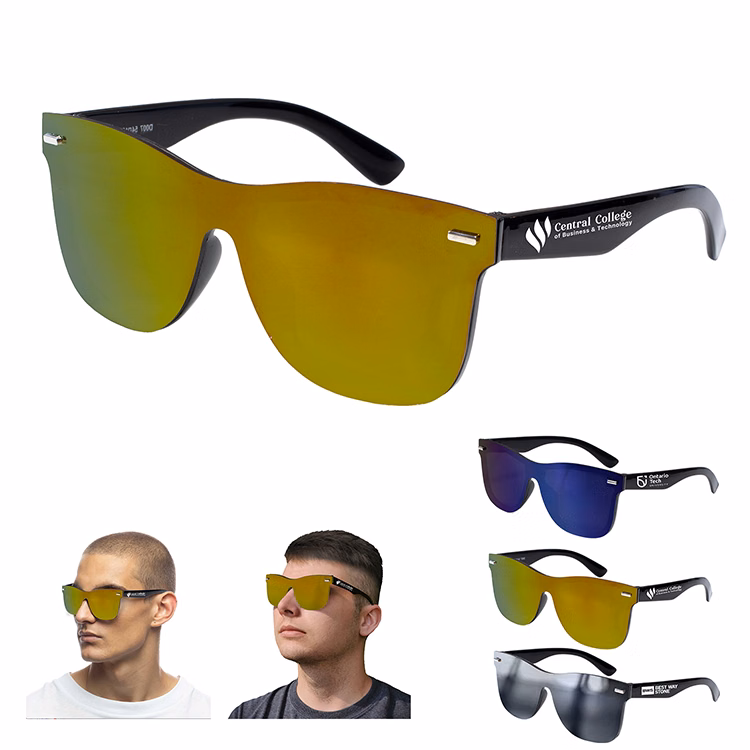 "DEL MAR TIDE" Rimless Reflective Sunglasses