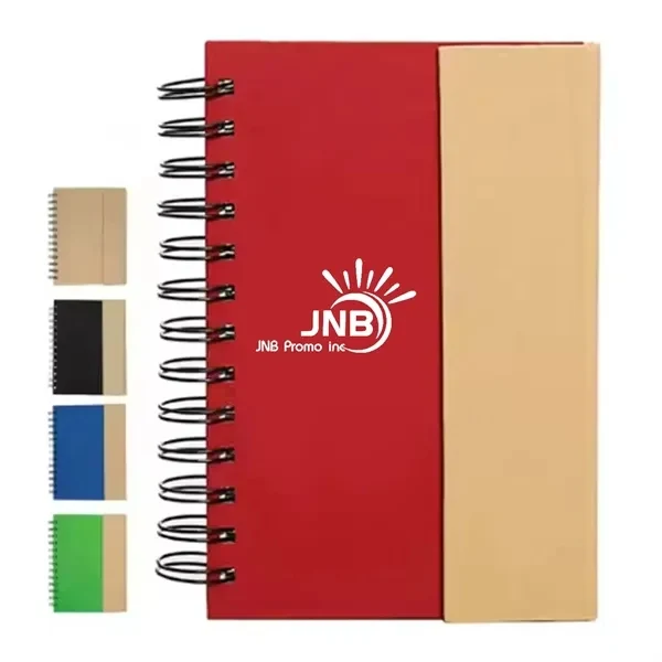 Notepad with Pen Holder and Sticky Notes 1