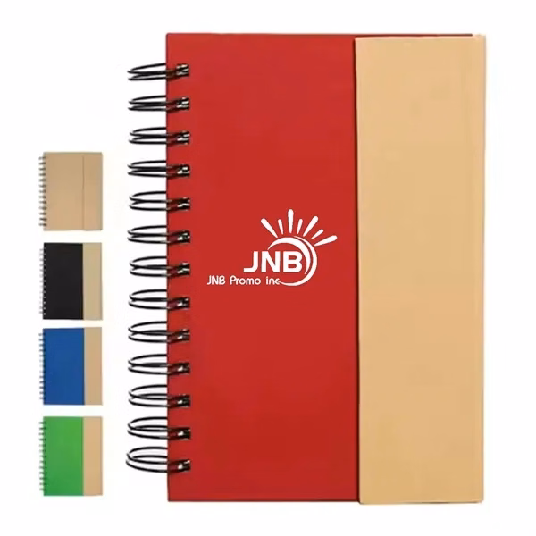 Notepad with Pen Holder and Sticky Notes