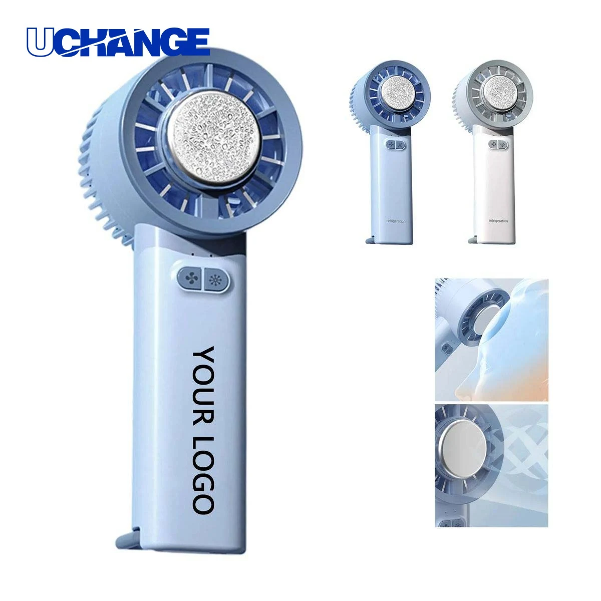 Rechargeable Handheld Fan with Built In Cooling Chip for Travel 1