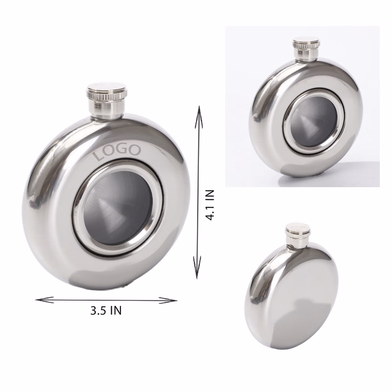 MOQ 10 PCS Stylish 5oz Stainless Steel Hip Flask